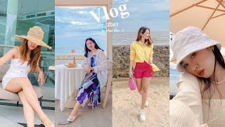 Hua Hin Vlog 🌊🏝ㅣ2DAY พาเที่ยวคาเฟ่ พักผ่อนสุดชิวกับที่พักติดทะเลหัวหินนน~ 📷✨ㅣKJA.