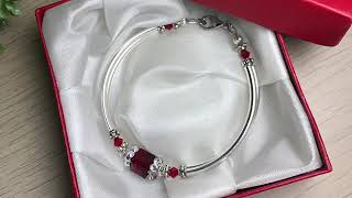 How to make this quick and easy bracelet with Swarovski cube crystal in 20 minutes or less!
