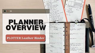 Planner Overview | PLOTTER Leather Binder