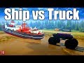 SpinTires MudRunner: Biggest Truck vs BIGGEST SHIP!!