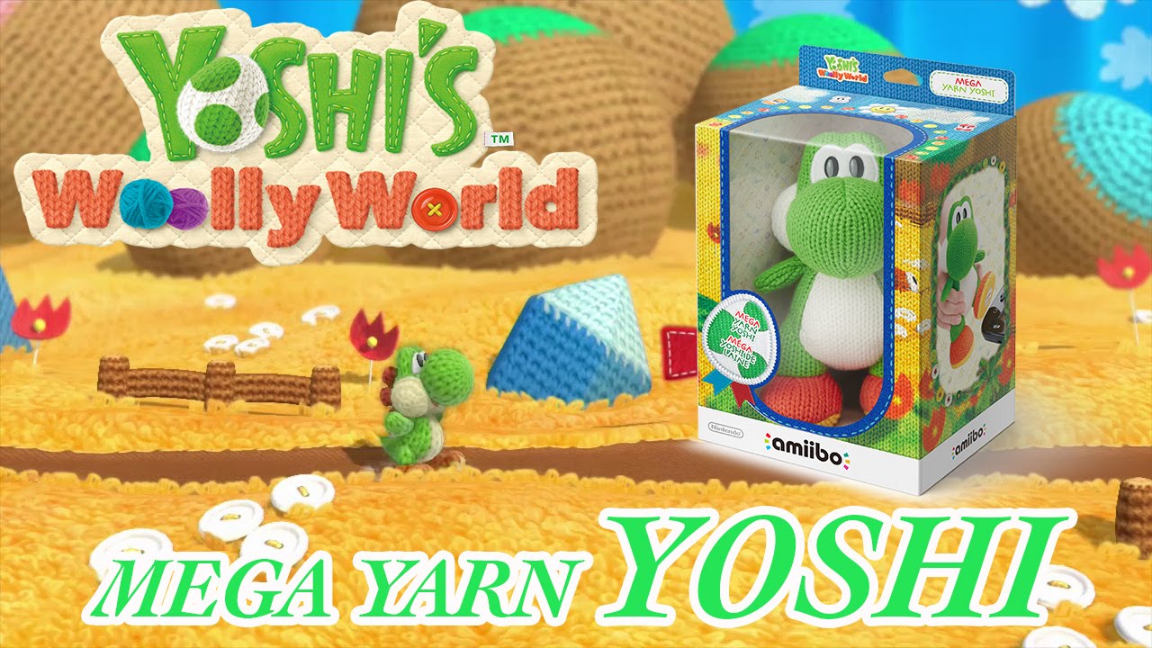 AMIIBO MEGA YARN Yoshi de Laine Loose Nintendo Wii U Yoshi's Woolly World EUR 129,95 - FR