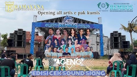 REMBOS Cek sound all artis e AGENG MUSIC audio by RAMAYANA