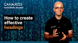 Effective accessible headings for conformance and best practice