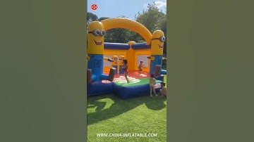🌼 Fill Your Backyard with Laughter: Minions Inflatable Bounce House Brings Joy to Life! 🏰😄