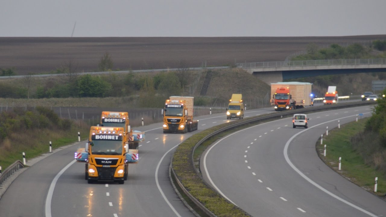 Siemens & Schuler Schwertransporte  - Der tägliche Wahnsinn in Erfurt
