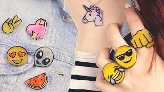 DIY: Emoji Accessories | Necklace, Pins, Brooches, Rings & More!