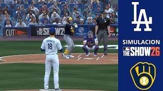 Dodgers vs Brewers Simulacion l MLB the Show 26 l  PS5 Gameplay