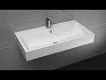 Wall-hung washbasin with overflow installation | PURO and SILENIO | KALDEWEI