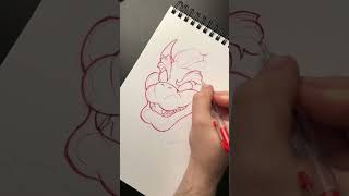 Bowser from Super Mario Bros #drawing