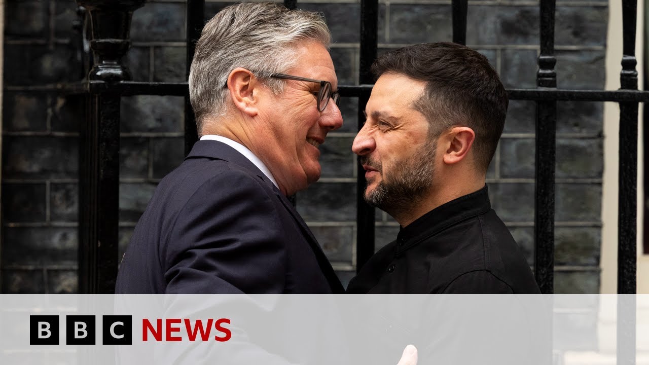 Ukraine’s President Zelensky and UK PM Starmer meet ahead of Trump-Putin summit | BBC News