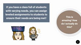 Quick as a Bee PD - Differentiation in Google Classroom