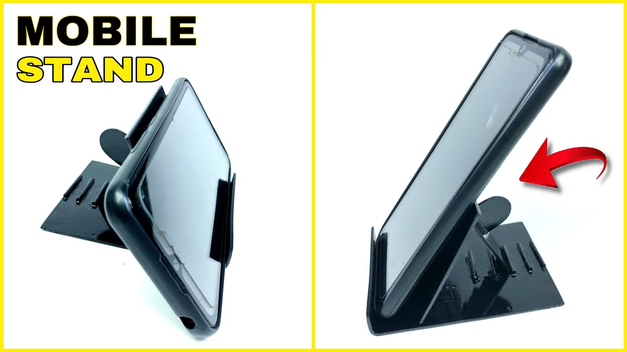 How to Make Adjustable Mobile Stand Using pvc pipe || Homemade mobile stand 