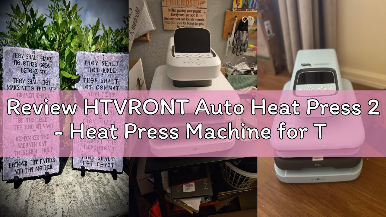 Review HTVRONT Auto Heat Press 2 - Heat Press Machine for T Shirts with Adjustable Pressure & Higher