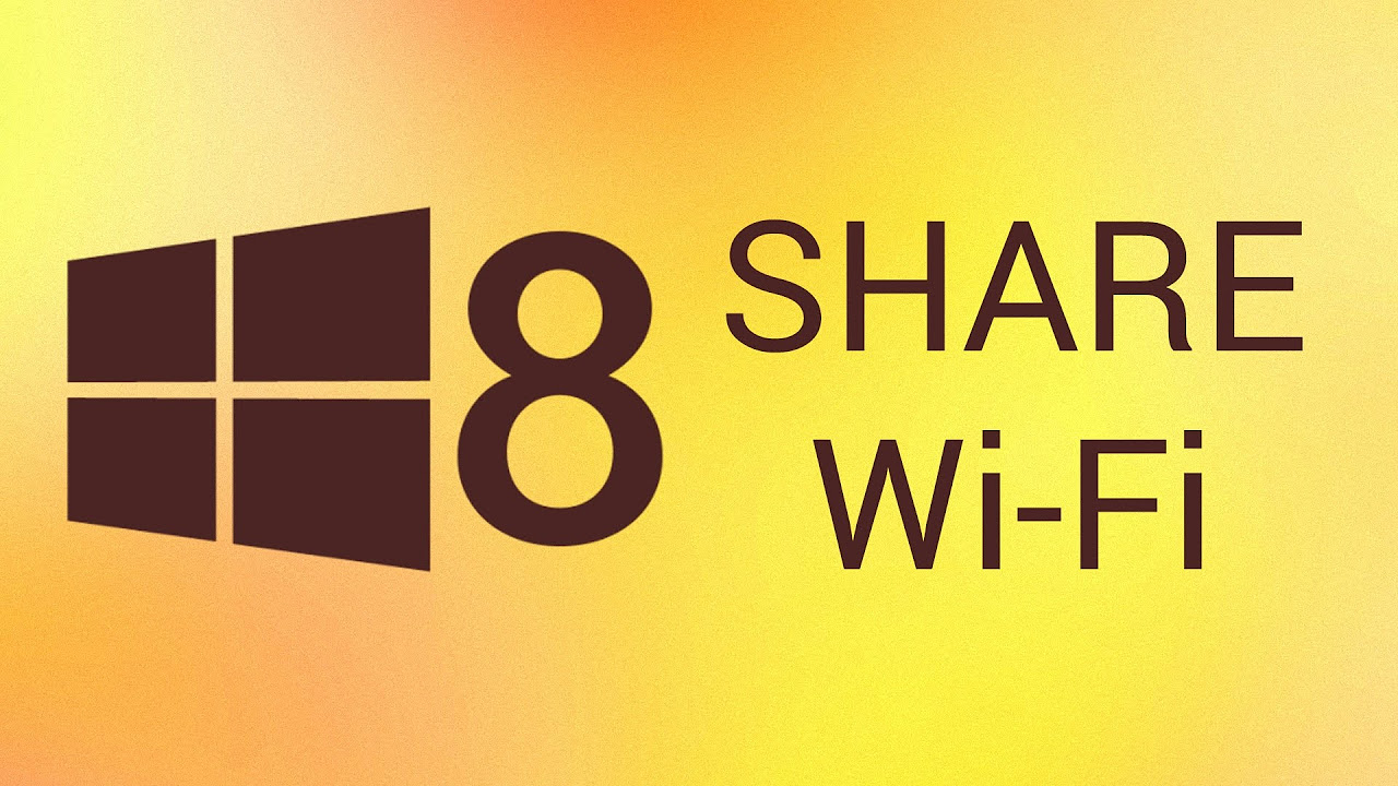 ปล่อย wifi windows 8  Update New  How to Share Internet Connection in Windows 8