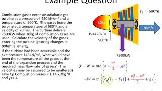 Gas Turbine Adiabatic Process Example 4