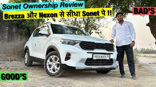 Kia Sonet HTE Base Model Ownership Review | 1 Year 8000 Kms | YD Cars Review !!