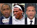 Stephen A. & Max discuss the impact of Cam Newton testing positive for COVID-19 | First Take