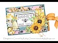 Honey and Bee Trifold Card Folio Tutorial
