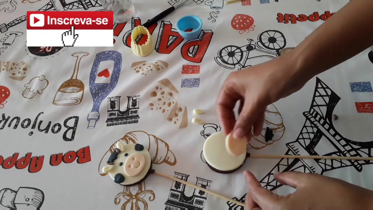 PIRULITOS TEMA FAZENDINHA- COM PASTA DE LEITE NINHO🐄🐴🐣( PARTI 1)