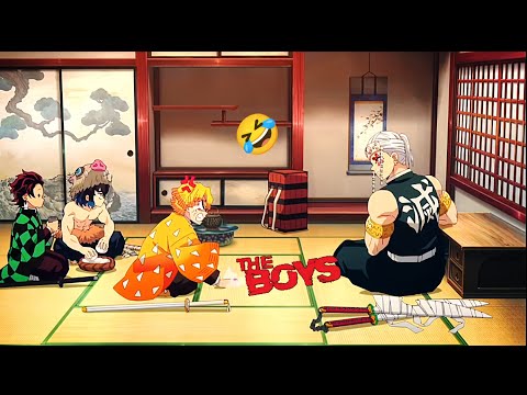 Demon Slayer { Entertainment District Arc } Funny moments in Hindi dubbed 🤣