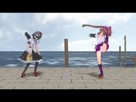 【東方MMD】天狗ペアでブリキノダンス(PART2)【カメラ固定・字幕無】(1080p_60fps)