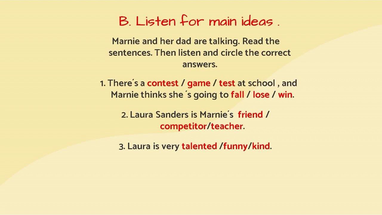 LISTENING ACTIVITY -TELLING A STORY - YouTube