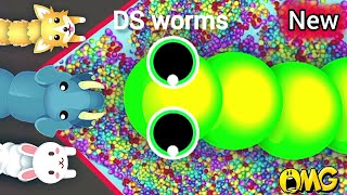 OMG 😱Snake io 🐍 Sprout snake skin 🐍 delicious snake party, gameplay|| Ds worms