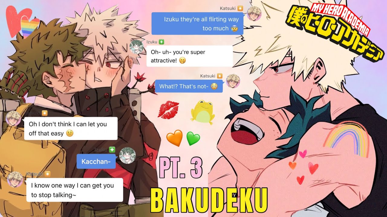 BAKUDEKU HAVE THEIR FIRST KISS! 💋🧡💚 || BKDK Swap Bodies Pt.3 || MHA Texting Story