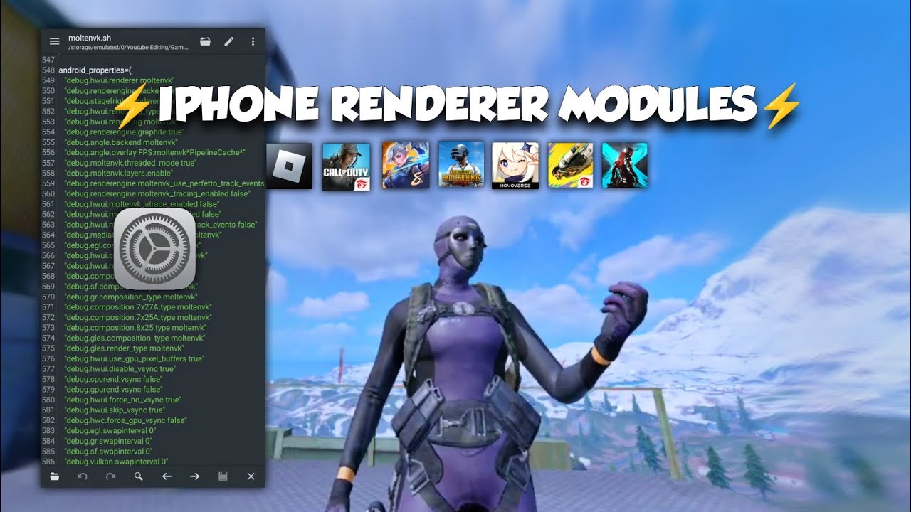 ⚡Overclock your FPS on Low-End Device with iPhone Rendering Modules! (High 120Fps+)