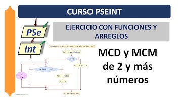 MCD y MCM de 2 y de más números en PseInt