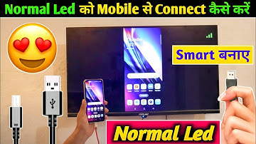 usb cable se mobile ko normal led tv se kaise connect kare | data cable se tv kaise connect kare