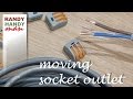 How to move socket outlet . Extend socket outlet.
