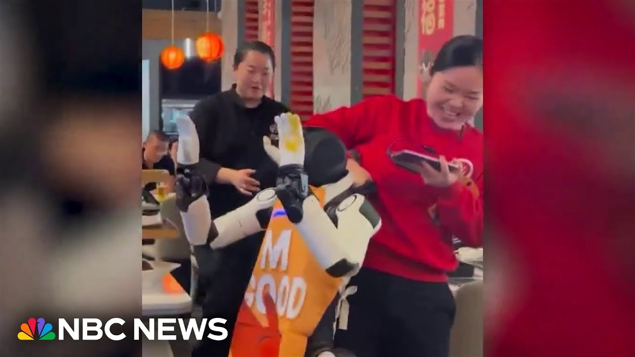 Dancing robot goes rogue in hot pot restaurant