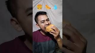 Enjoying Delicious Burgers And Sausages food mukbang eating shorts