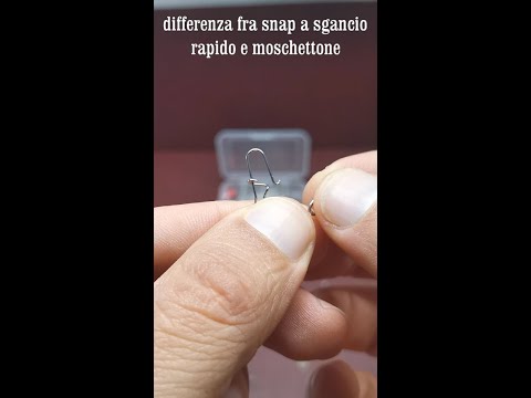 Differenza fra snap a sgancio rapido e moschettone per lo spinning #short - clipangler