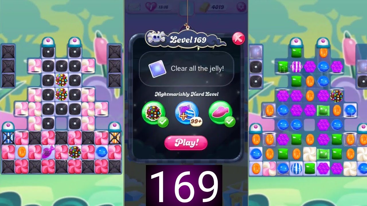 Candy crush saga level 169 । Candy crush level 169 । Candy crush level