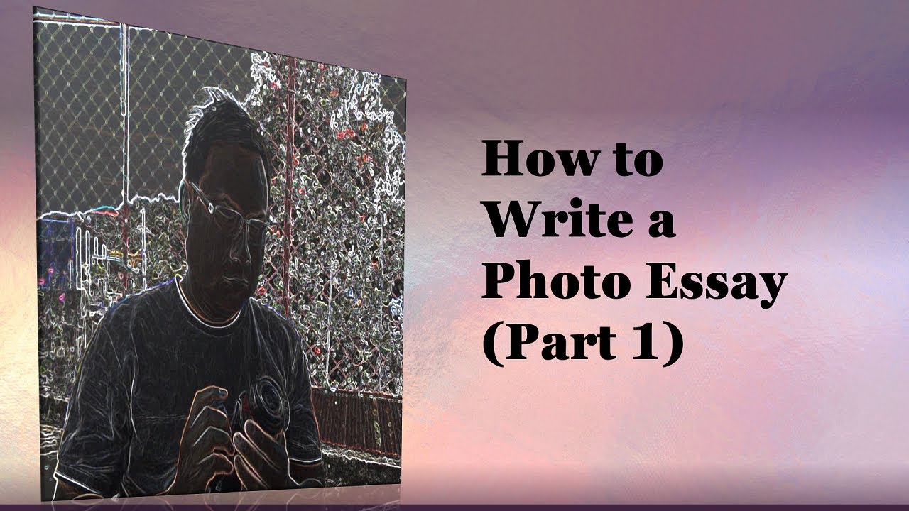 how do you write photo essay