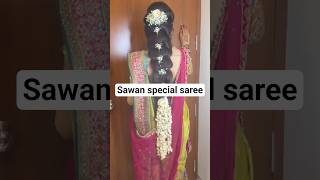 ✨️💗Sawan special Trendy fashion saree design💯#beautiful saree🎉#trending #fashion #shorts #viral
