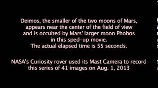 [FULL]NASA pictures show two moons passing in the Martian night