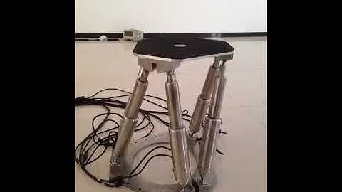 mini 6 dof Motion platform speed 100mm/s  220v 100N 100mm Servo motor +controller direct