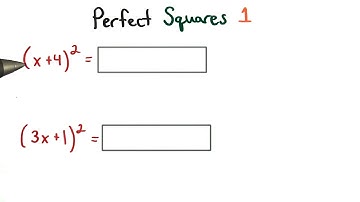 Perfect Squares 1 - Visualizing Algebra