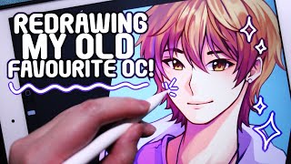 Redrawing My Old Favourite OC! |Ipad Drawing|