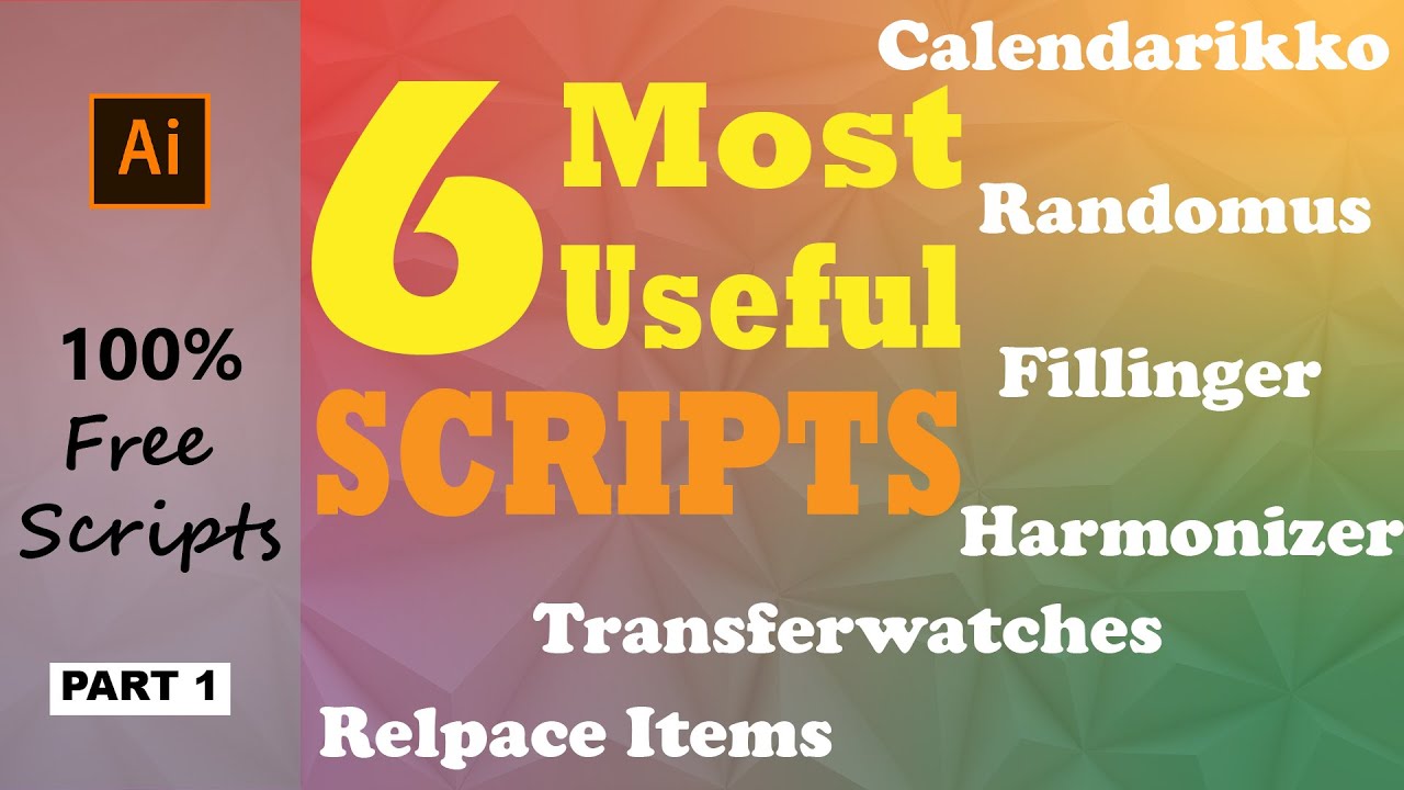 You need to know Comment installer et utiliser des scripts dans Adobe ...