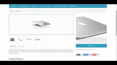Cloud Zoom product opencart