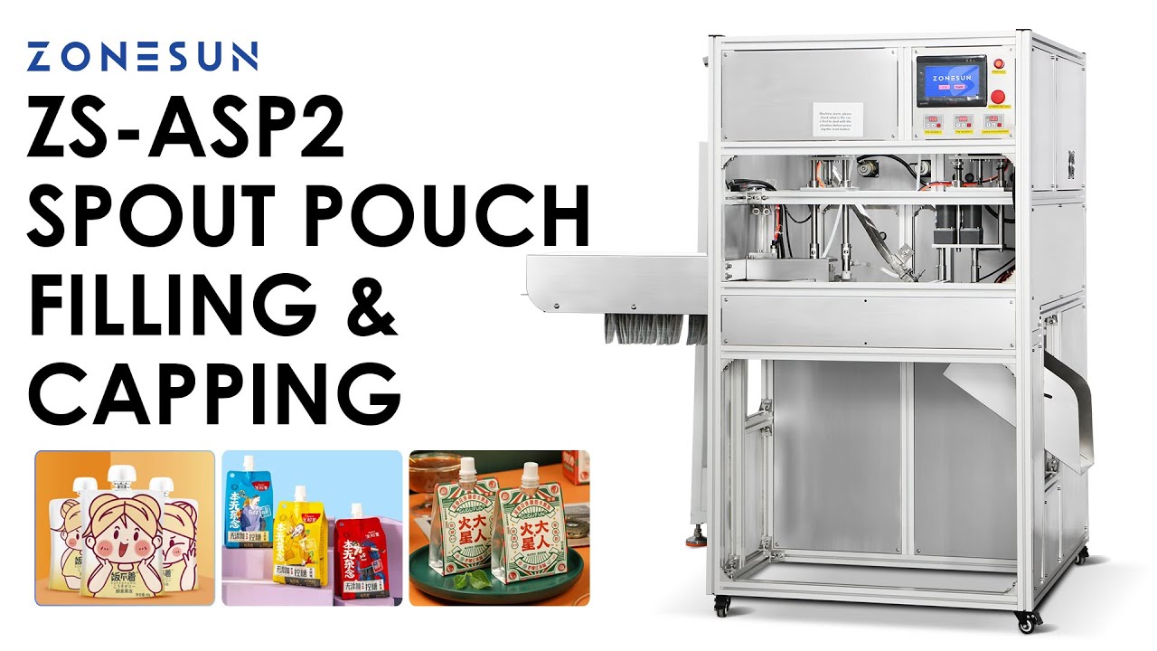 How To Use ZS-ASP2 Automatic Spout Pouch Piston Pump Liquid Filling ...