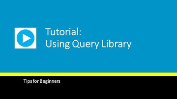 Using Query Library