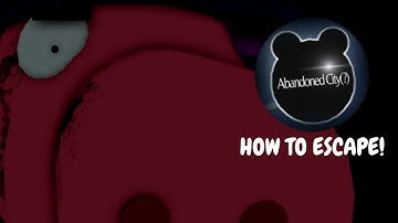 *BRAND NEW* HOW TO ESCAPE ABANDON CITY IN PIGGY THE RESULT OF ISOLATION!!!