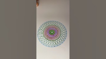 Beautiful Spirograph #spirograph #satisfying #art #asmr #pattern #viral #spirographity #shorts