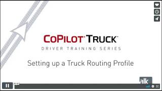 Navigation  Set up, Truck Routing PeopleNet