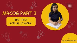 🩺📚 MRCOG Part 3 – Tips That Actually Work ✅💡